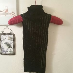 To The Max sleeveless sequin turtleneck,XS
